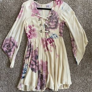 Mini white floral dress